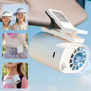 Upgraded 3-in-1 Neck-mounted Fan, Suitable For Hiking, Driving And Office Use, 100 Speed Adjustment, LED Display, 360° Rotation| 1800mAh Portable Cooling Fan