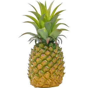 Artificial Pineapple Simulated Fruit Decoration, Lifelike Fake Fruit Model, Perfect for Home Decor, Kitchen, Party & Photography Prop – Realistic & Eco-Friendly Green Small