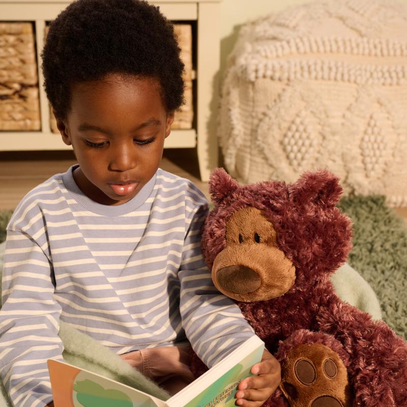 GUND Forever Friends Promise: Philbin Classic Teddy Bear, Premium Stuffed Animal for Ages 1 and Up, Chocolate Brown, 12”