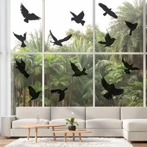 9 Sheets Hummingbird Anti-Collision Window Sticker, Spring Bird Warning PVC Electrostatic Sticker, Decorative Privacy Decoration