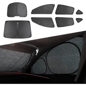 8PCS Upgraded for Tesla Model Y Juniper Window Shade Covers Thicker 5-Layer Material Sun Darker Windshield Sunshade Side Window Privacy Shade for Tesla Model Y Juniper Accessories 2026 2025