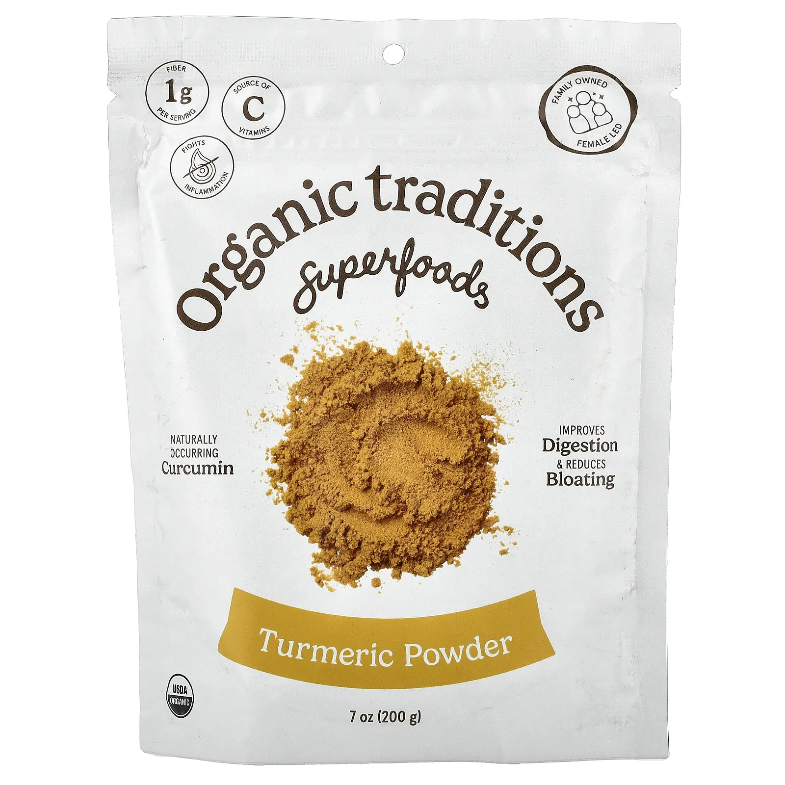 Organic Traditions Superfoods, Turmeric Powder, 7 oz (200 g)