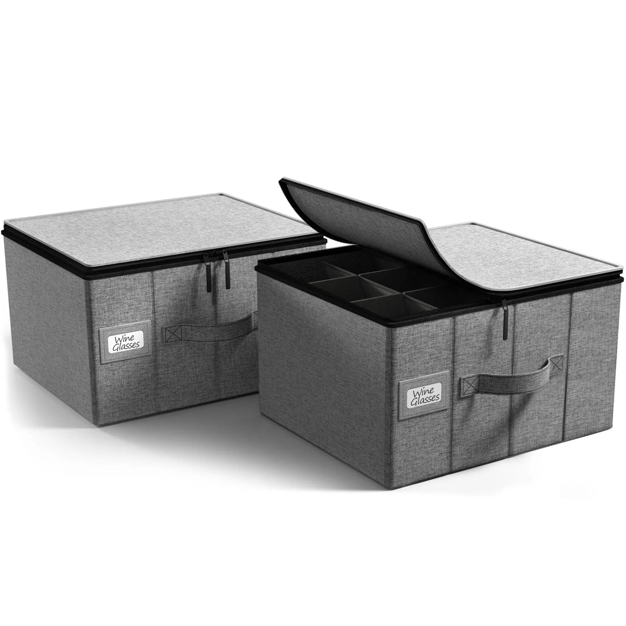 Sorbus 2 Pack Stemware Storage Case