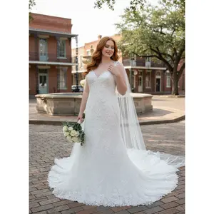 Raquel Elegant A-Line Wedding Dress with Removable Cape Veil, A-Line Wedding Dress with Cape, Custom Wedding Dress, Aline  dress with cape