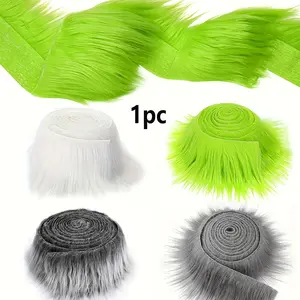 1pc Artificial Fur Fabric, Comfortable Plush Christmas Tree Ornament, Washable Fabric for DIY Dwarf, Cosplay Costume Sewing, Halloween, New Year, Creative Handmade Fabric Design for Winter, Decoration