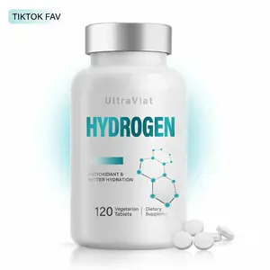 Hydrogen Water Tablets – Antioxidant & Hydration Support – Effervescent Dissolving Formula for Cellular Vitality – Clean Energy Boost Without Caffeine – Vegetarian Dietary Supplement – 120 Tablets