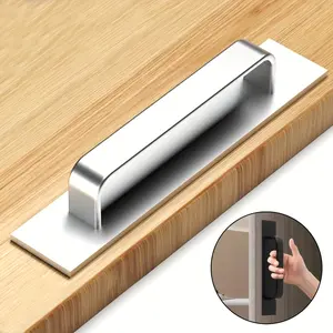 Newshark Self-Adhesive Stainless Steel Cabinet Handle, No Drilling Installation, Easy Fit for Cabinets, Drawers, Fridges, Microwaves