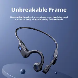 2026 New X7 Air Conduction Wireless Earhook Headphones Sports Digital Display Card Slot Bluetooth Music Dual Mode Ergonomic Design Comfortable Long-term Wear