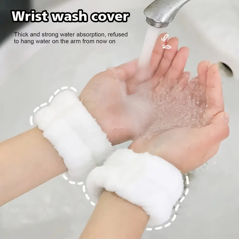 Waterproof Wristband for Hand Protection, Splash-Proof for Washing Face & Hands, Durable Design, Perfect for Beginners, Two-Piece Set, Wrist Accessory