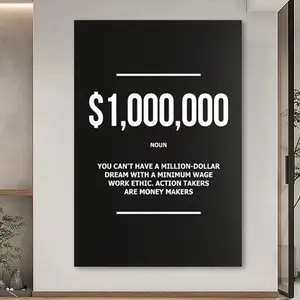 Golden Chess Motivational Quote Canvas Poster Action Takers and Money Makers Dollar Sign Design Black and White Inspirational Wall Art for Office and Bedroom Decor Chess Wall Art Home Inspiration Minimalist Decor Premium Artwork