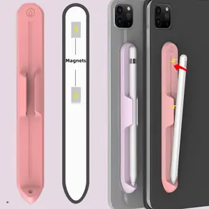 Silicone for Apple Pencil Slot 1 or 2 Generation Stylus Ipad Soft Magnetic Suction Pen Slot Holder Pen Case Capacitive Ipad Stylus Capacitor Compatible Not Including Pencil