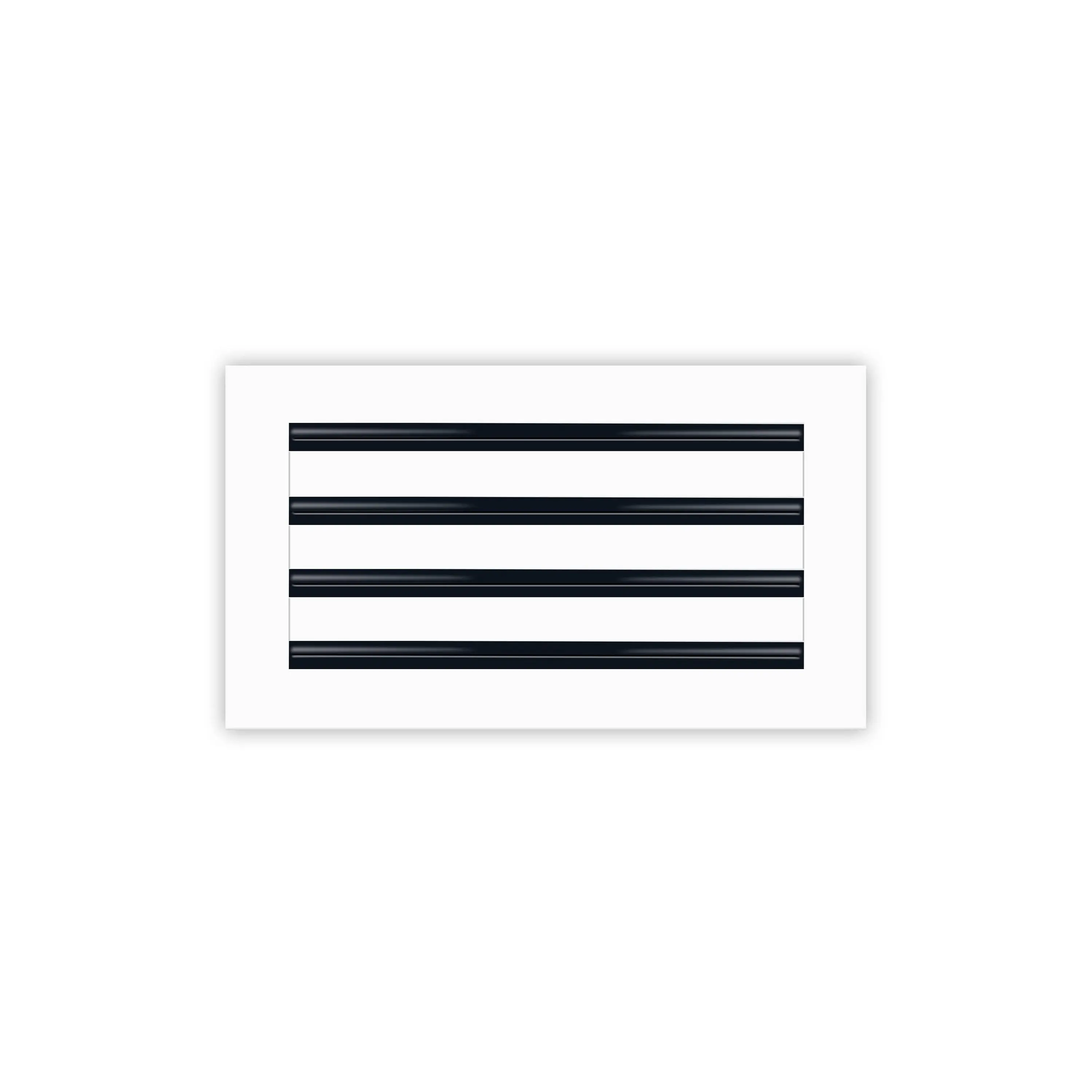 BUILDMART - 16x8 White Modern AC Vent Cover - Decorative Aluminum Air Vent - Standard Linear Slot Diffuser - Heating and Cooling Register Grille for Ceiling, Walls & Floors