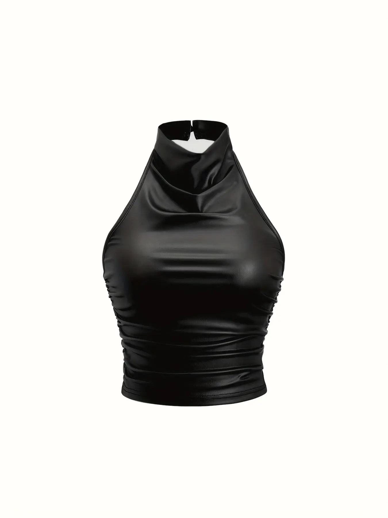 black rhinetsone halter neck top - TikTok Shop