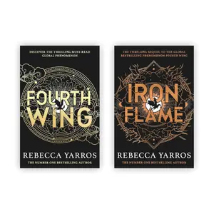 The Empyrean Series Collection 2 Books Set By Rebecca Yarros (Fourth Wing, Iron Flame)