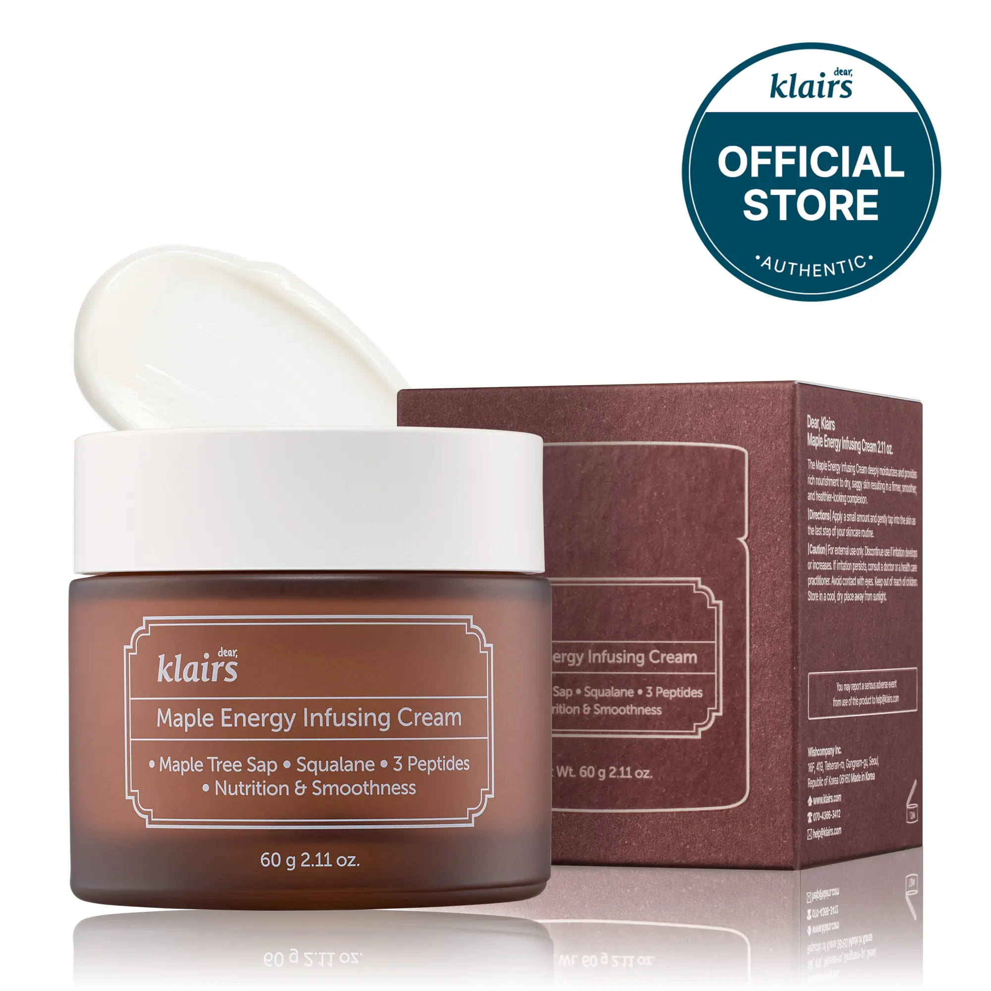 [Dear Klairs Official] Maple Energy Infusing Cream Moisturizers Skincare