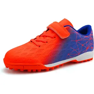 Kids Indoor Soccer Shoes Boys Girls Soccer Cleats Athletic Turf Shoes