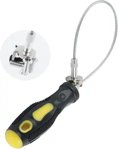 Magnetic Oil Drain Plug Removal Tool for Car,Flexible Magnetic Drain Plug Removal Tool with Non-slip Ergonomic Handle,14.45" Car Oils Plugs Removals Tools as Oil Change Accessories