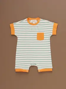 Golden Hour Striped Romper