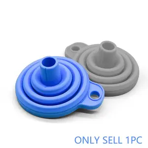 Car Engine Funnel, 1 Count Universal Silicone Liquid Funnel, Washer Fluid Change Foldable Portable Auto Engine Oil Petrol Change Funnel, Automotive Repair Tools