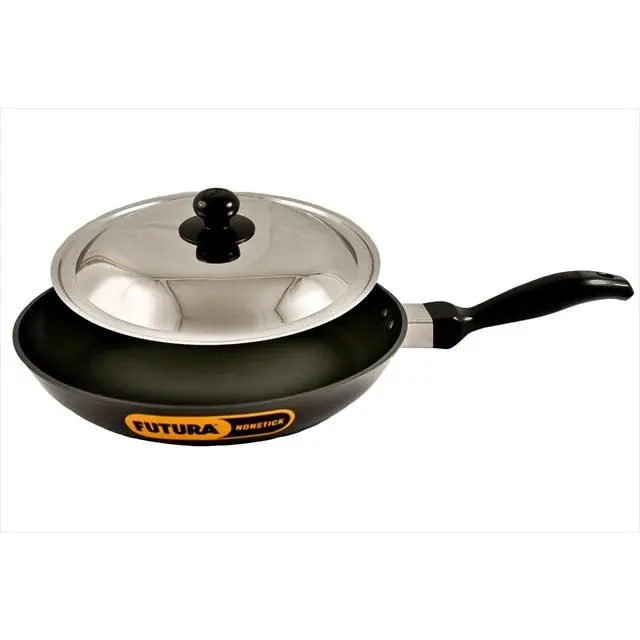Hawkins Q21 Futura Non-Stick 10 in. Frying Pan with Stainless Steel Lid, Kitchen Cookware