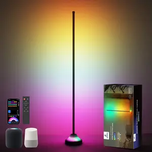 Appeck Indoor Floor Lamp Pro, RGBW LED, Smart FLoor Lamp for Living Room and Bedroom, 110+ Dynamic Lighting Scenes, 16 Million Color, Works with Alexa,Google