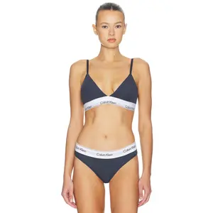 Calvin Klein Underwear Lightly Lined Triangle Bra in Speakeasy
