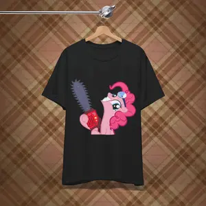 MLP My Little Pony Pinkie Pie Smile MV T-shirt, Chainsaw Pony Cutecore Shirt, UnisexTee for Fans, Brony Gift, My Little Pony Shirt,