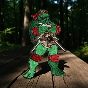TMNT Iron on patch Raphael