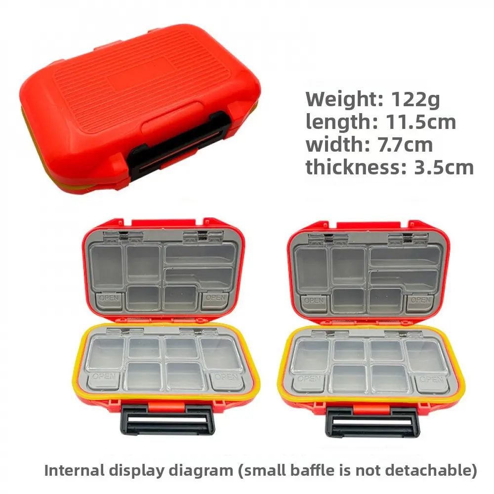 12-slot Lure box (small Size - Orange)