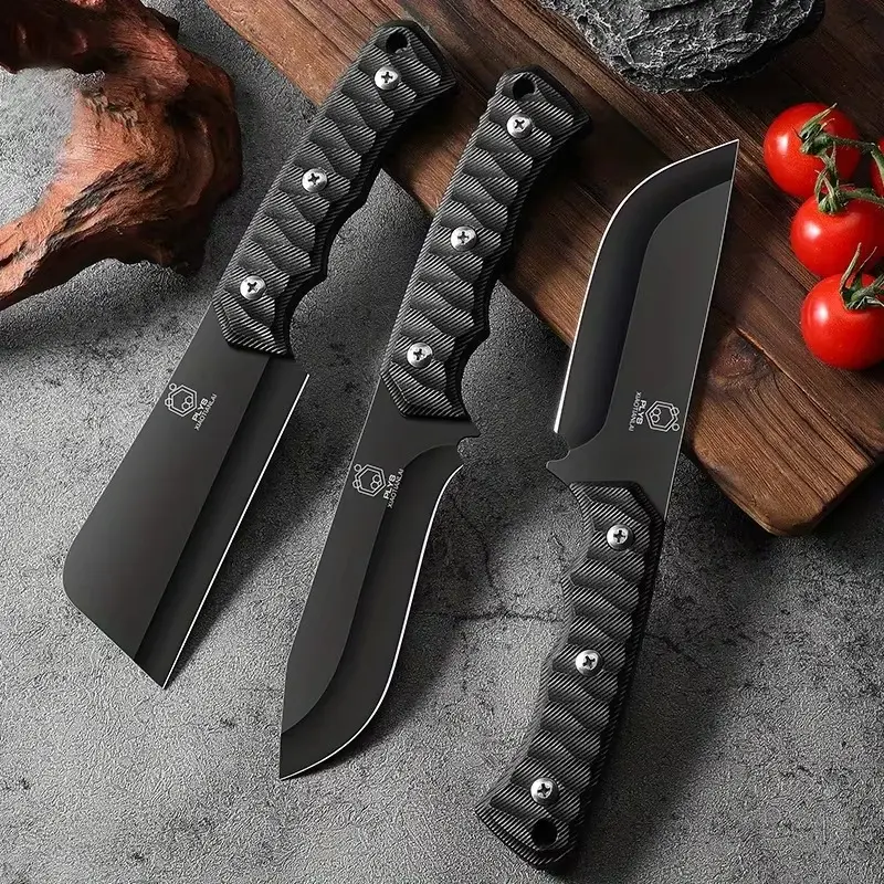 Multi-functional stainless steel kitchen knife, ergonomic handle with beautiful sheath, good helper for family cooking Cutting Modern Home Cover Blade
