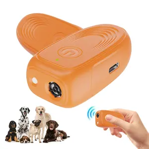 Ultrasonic Dog Bark Control Device, Adjustable Level 1-10, Includes Flashlight, No Shock Collar, Behavior Correction for Dogs & Cats