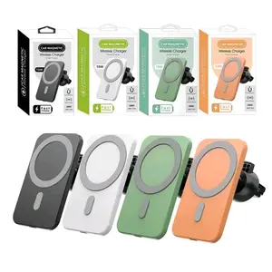 Magnetic Wireless Car Charger, 1 Piece Car Phone Holder, Car Fast Charging Mobile Phone Holder Smartphone Cellphone Electronic