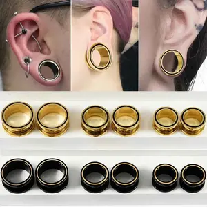 Two Worlds, One Gauge — Duo-Color Screw Ear Gauges