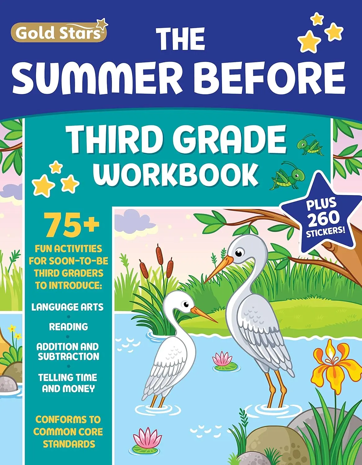 The Summer Before Third Grade Workbook School Bridging Second to Third Grade Ages 8 - 9: 75+ Activities, Reading, Language Arts, Addition
