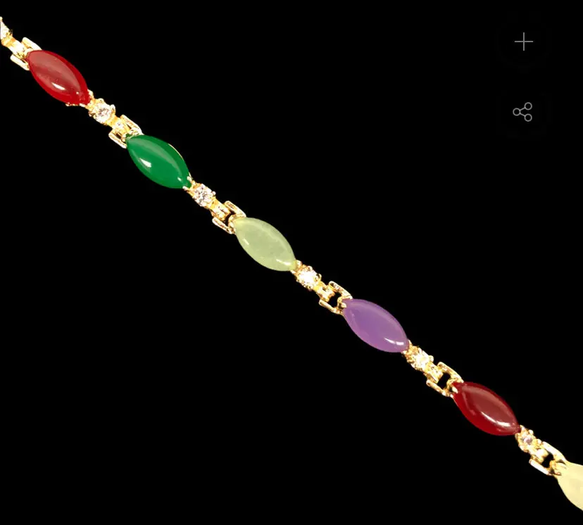 multi color Jade bracelet