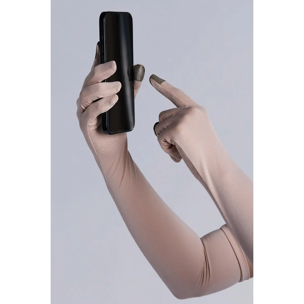 Culebra | Unisex Long Full Finger Gloves | Beige