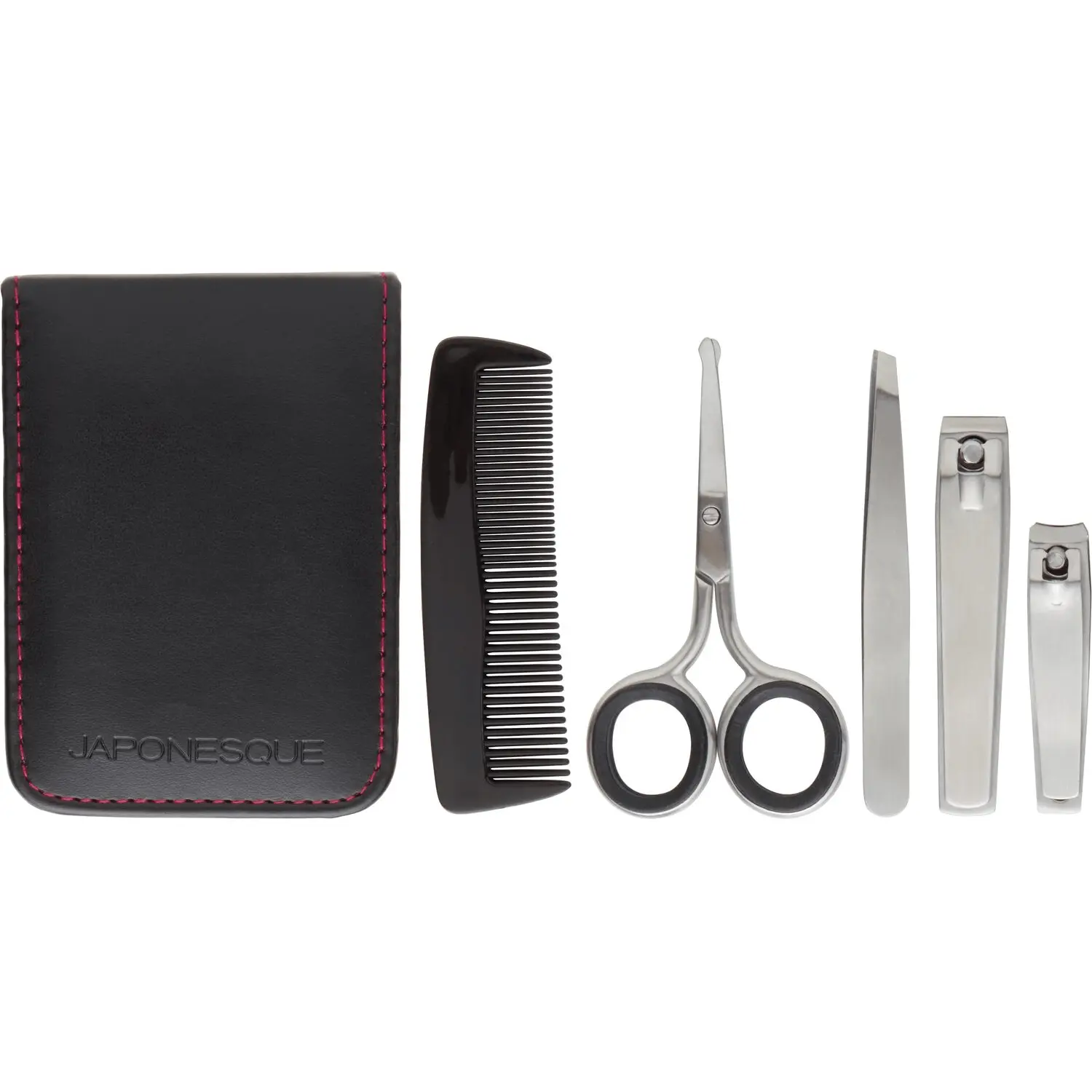 JAPONESQUE Men's Grooming Set - Complete Hair Cutting Kit with Precision Stainless Steel Tools, Durable & Portable for Travel, Hair Cutting Kits, Complete Kit