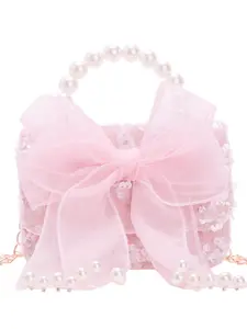 Cute girls' mini bags, children's lace-designed pink mini crossbody bag, pearl handbag for girls! Gifts for kids! Birthday gifts! Children's Day gifts! Holiday gifts! Multiple colors available!