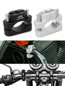 Multifunctional Motorcycle Handlebar Extension Stand, Silver Color/, Fits Motorcycles Tricycles Electric Bikes, Install Light Phone Holder, Motor Parts Accessories