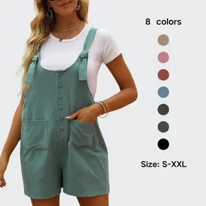 Women's cotton and linen short cover shirt, summer fashion hoodie with pocket shorts(Sheet)