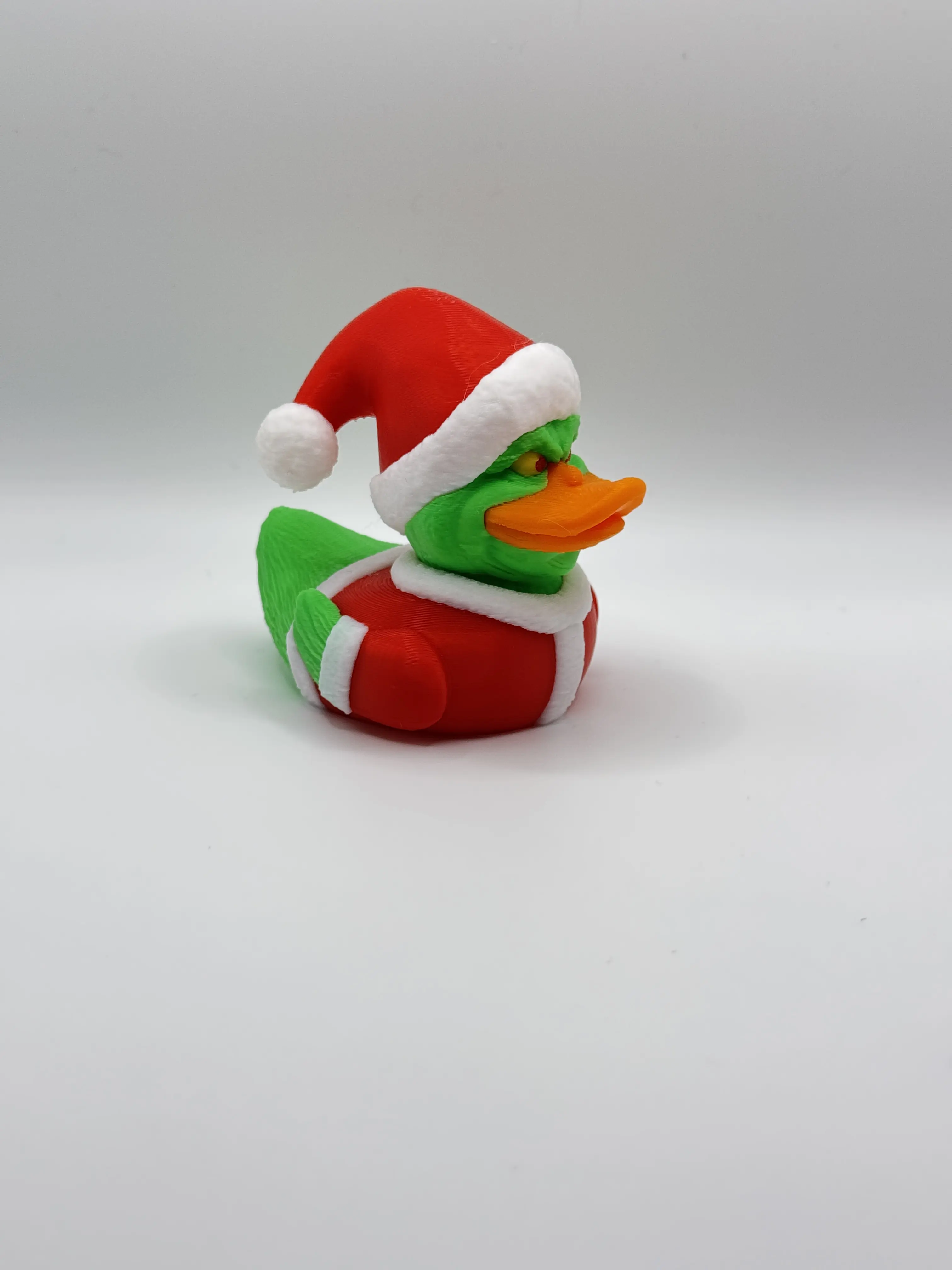 Grumpy Christmas 3D Printed Jeep Duck Figurine – A Festive and Quirky Holiday Collectible