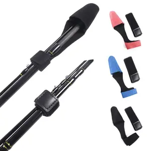 Fishing Rod Tie Tip Cover Sleeves Pole Tie Strap Fastener Protect Case Fishing Rod Tip Cover Strap Fishing Accessories