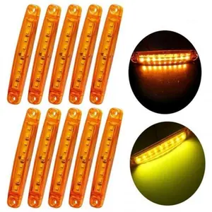 12V-24V 9-LED Sign Light Indicator Strip, 10pcs Car Light Strip Suitable for Trucks, Trailers, Buses, Boats, Recreational Vehicles, Trucks, Car Led Lights