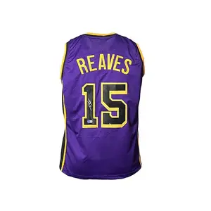 Austin Reaves Signed Custom Los Angeles Purple Basketball jersey Beckett