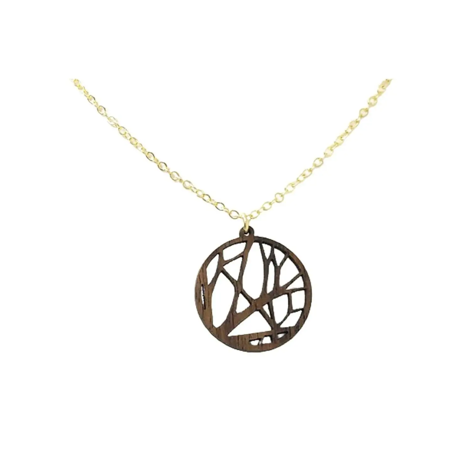 The Forest Black Walnut Wood Pendant Necklace