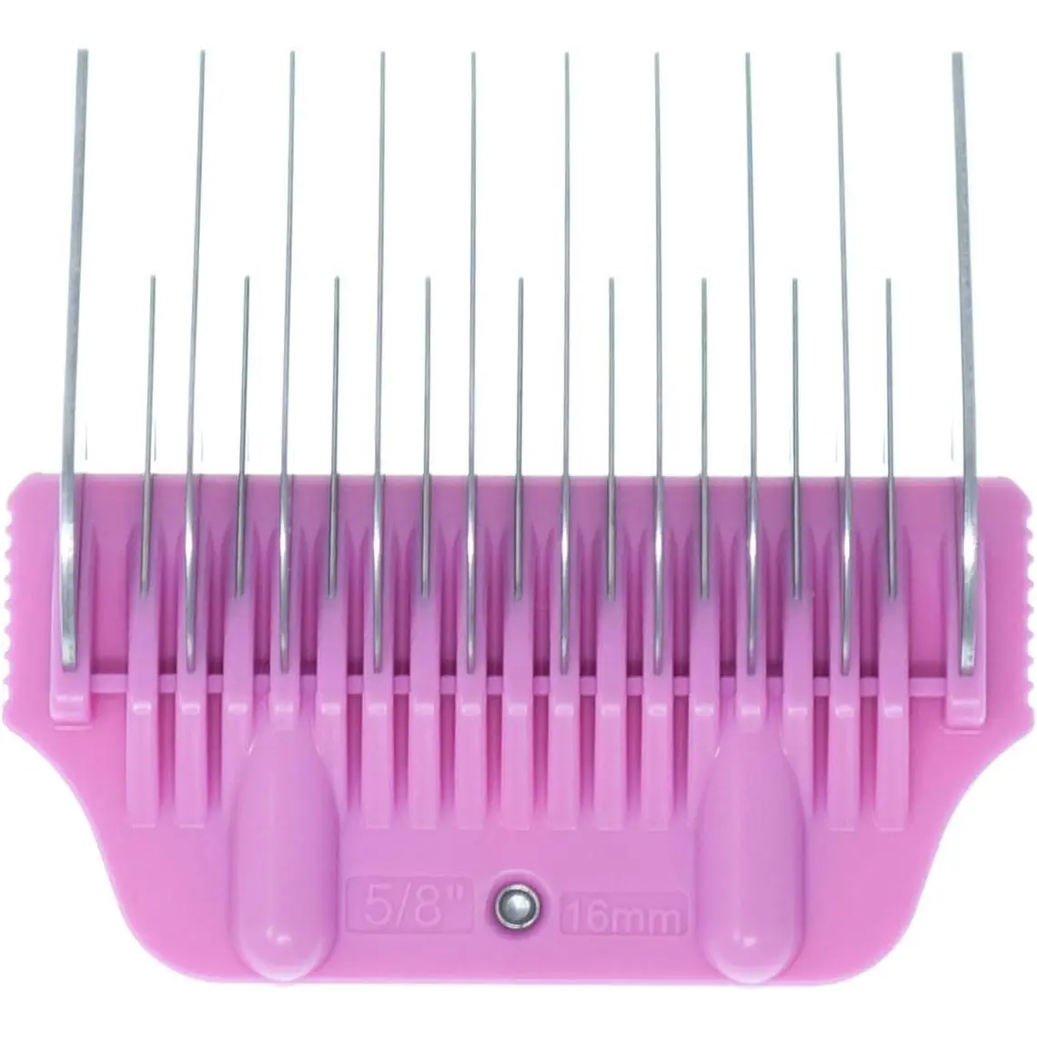 Wide Skiptooth Comb Attachments for Dog Grooming Clippers, Stainless Steel Over-The-Blade Guide Combs, A5 Wide Blade Compatible (16mm / 5/8")