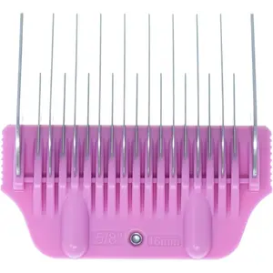 Wide Skiptooth Comb Attachments for Dog Grooming Clippers, Stainless Steel Over-The-Blade Guide Combs, A5 Wide Blade Compatible (16mm / 5/8")