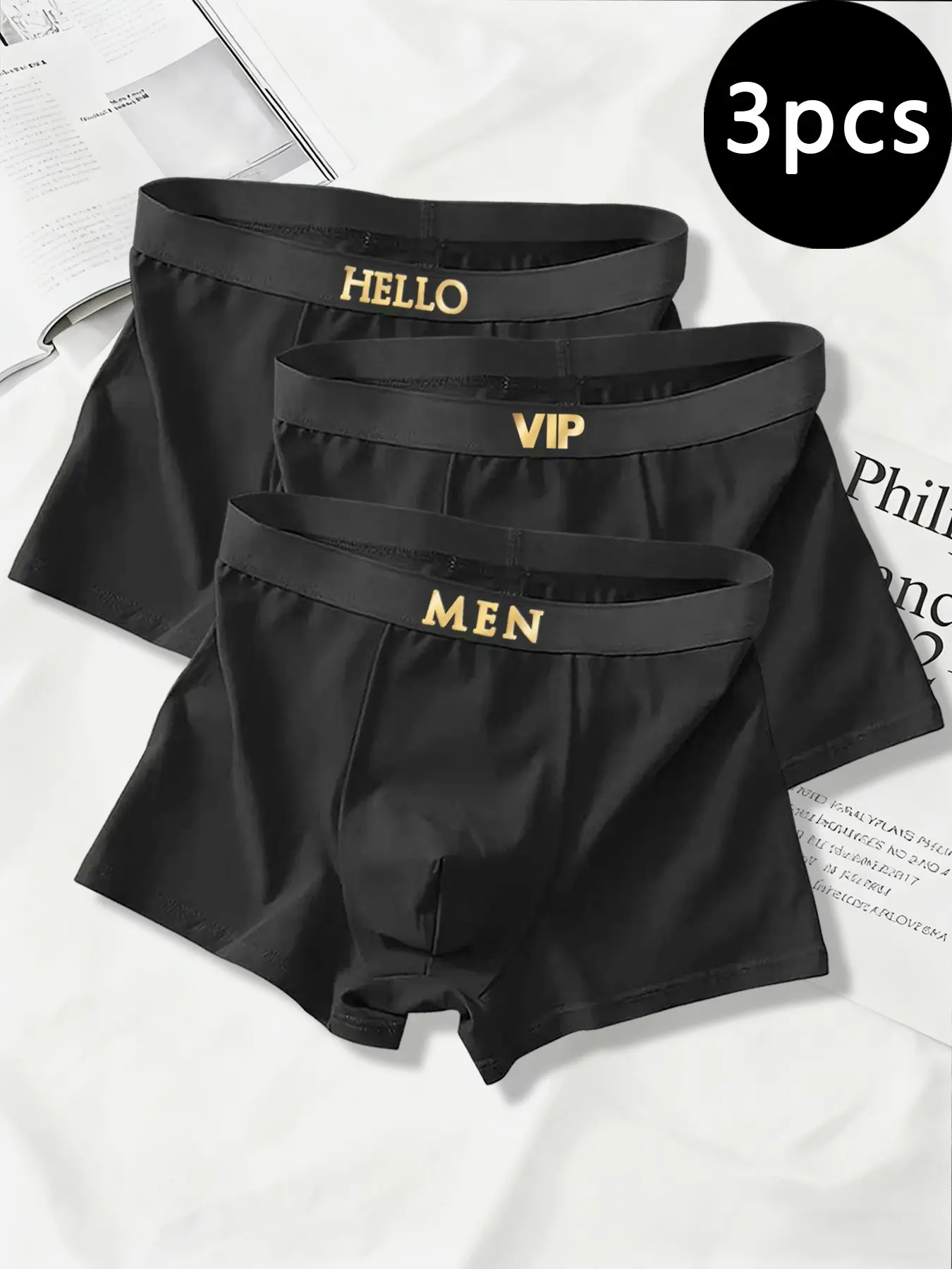 Men's Organic Cotton Underwear Set, 3-Pack & 6-Pack, Loose Waist Design, Suitable for S to Xxl, Comfortable Fit, Organic Cotton Boxers, Underwear Boxer Briefs, Underwear All Seasons