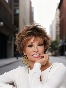 10 Inch Women'S Short Shaggy Wig with Highlights - Soft Brown & Blonde, Synthetic Fiber, Rose Net Cap for Comfortable Daily Wear, Modern Look, Short Length, Party Hairpiece, Chic Style, Layered Wigs