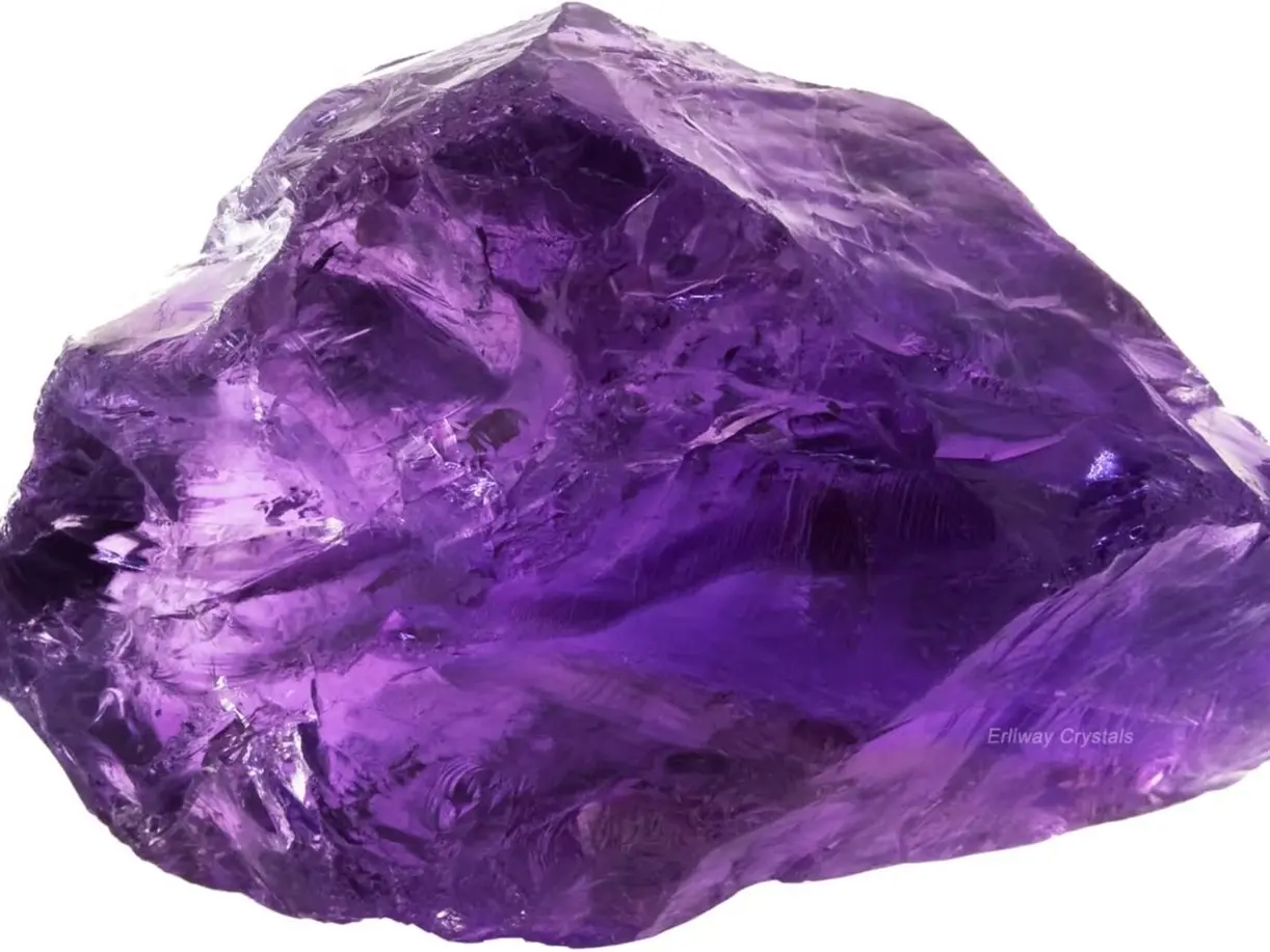 Deep Amethyst Raw Crystals, Large 1.25-2.0" Healing Crystals Natural Rough Stones Crystal for Tumbling, Cabbing, Fountain Rocks, Decoration, Polishing, Wire Wrapping, Wicca & Reiki